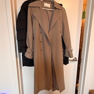 OAK + FORT Classic Beige Trench Coat